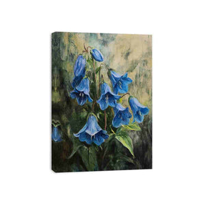 Bluebell Whisper canvas artwork for modern luxury interior decor