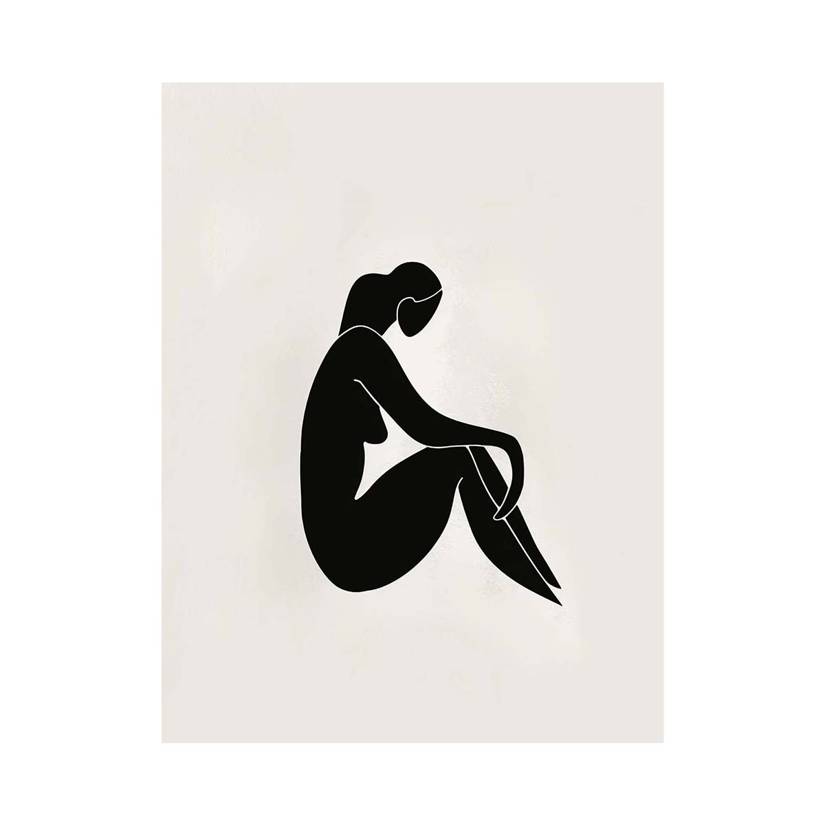Quiet Form canvas artwork for modern luxury interior decor
