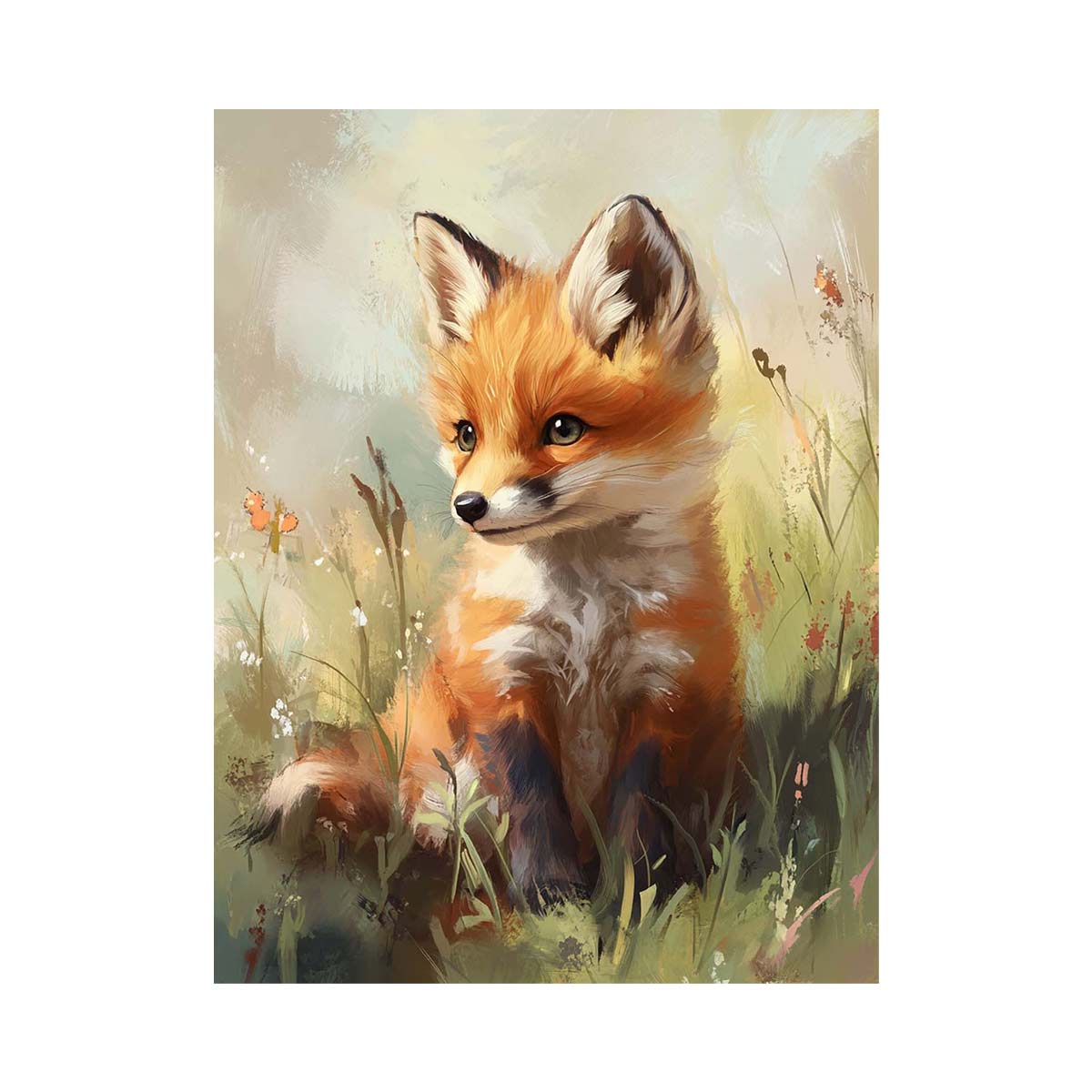 Amber Tail canvas artwork for modern luxury interior decor