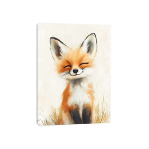 fox portrait premium canvas wall art for modern living room decor