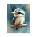 kingfisher bird premium canvas wall art for modern living room decor