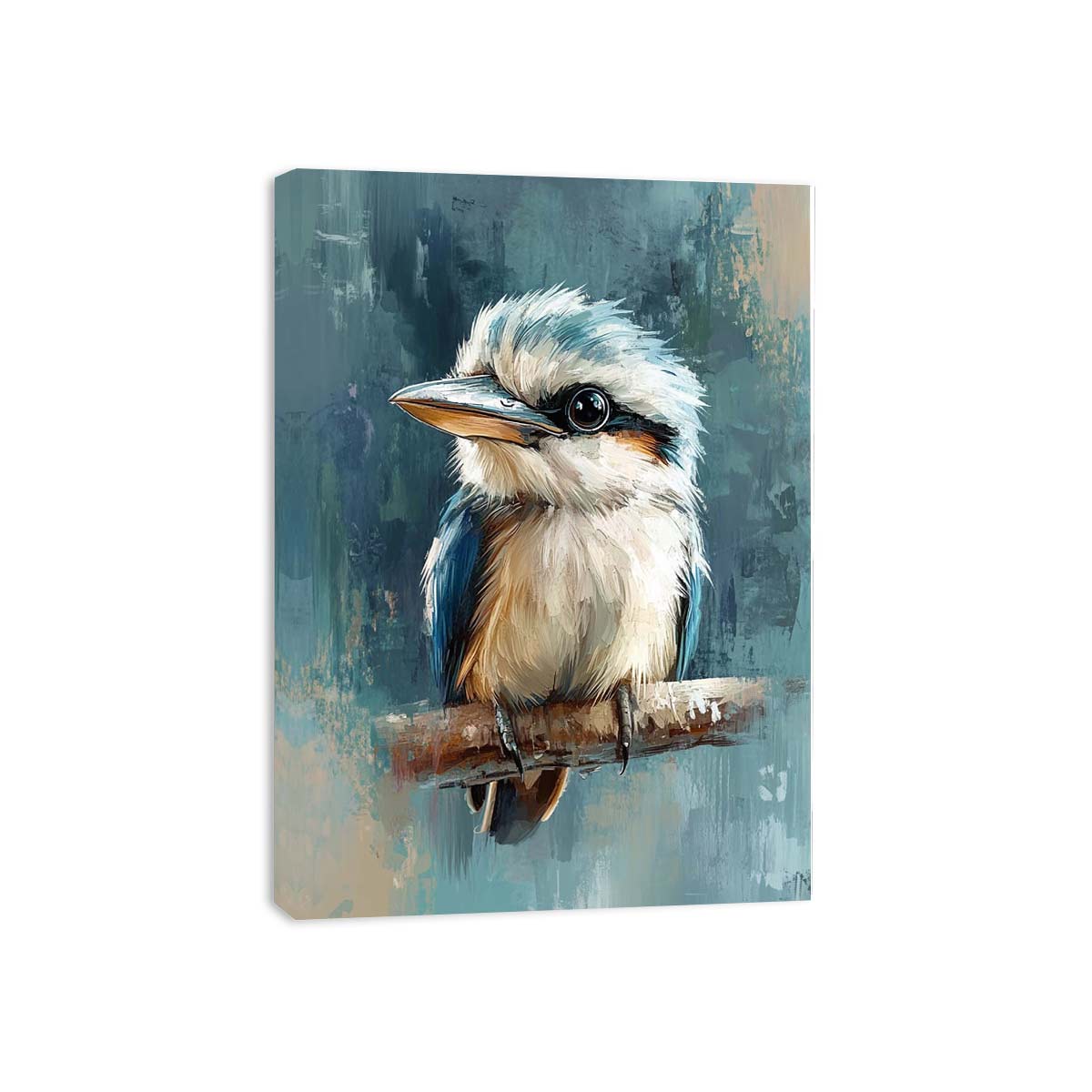 kingfisher bird premium canvas wall art for modern living room decor