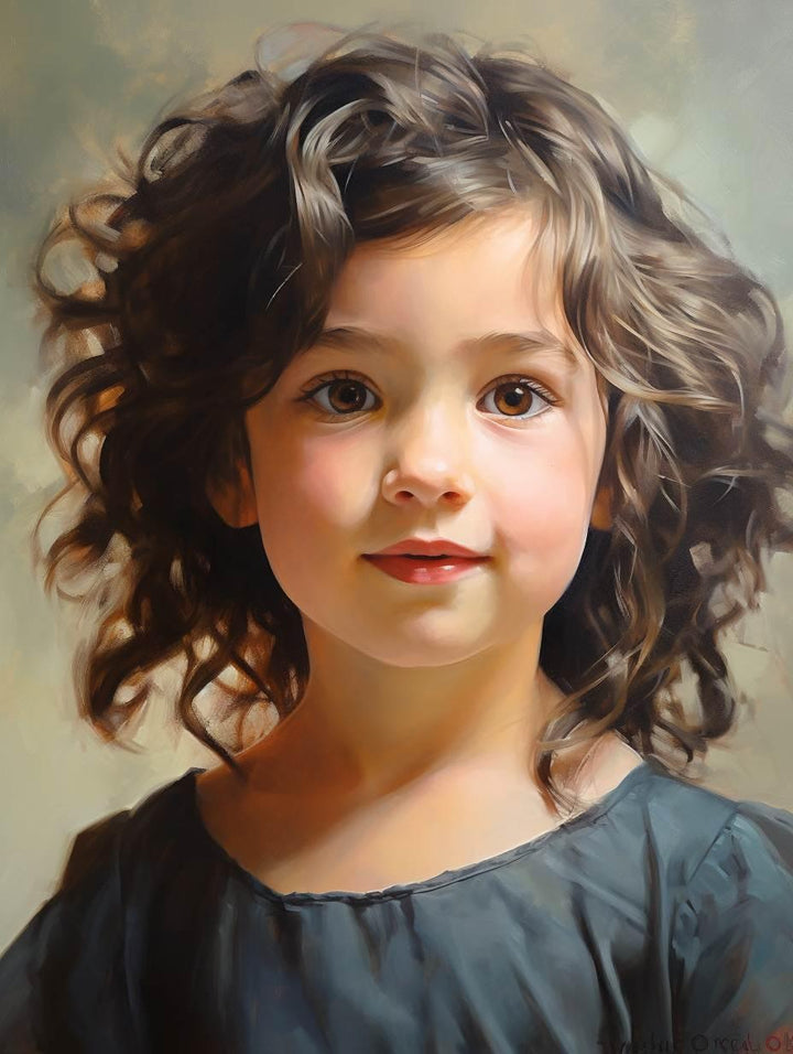 Basic Child Portrait Children Portrait Painting – Fame Art Gallery