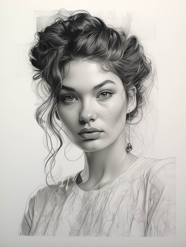 Pencil Portrait Painting