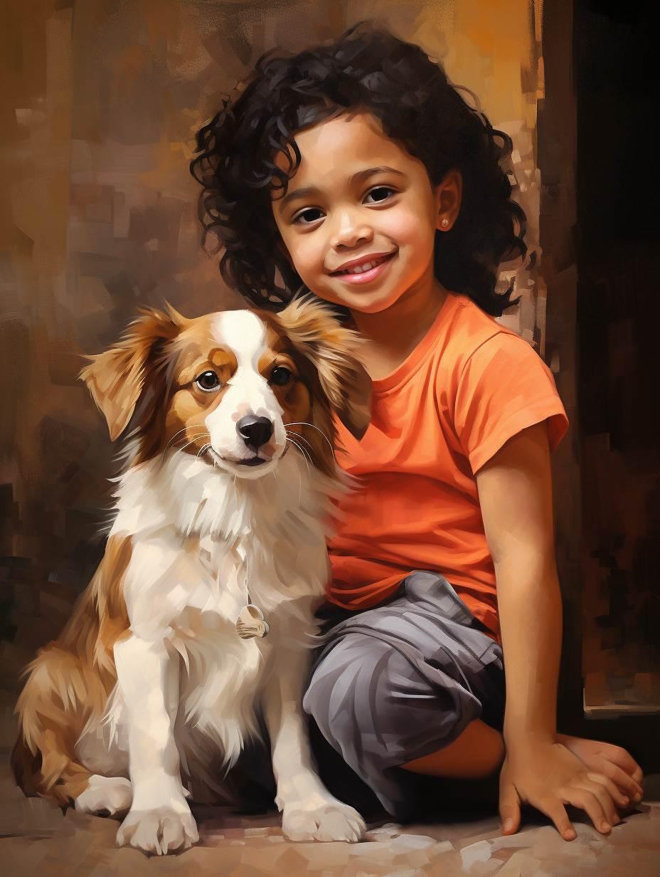 Children's  Portrait Painting