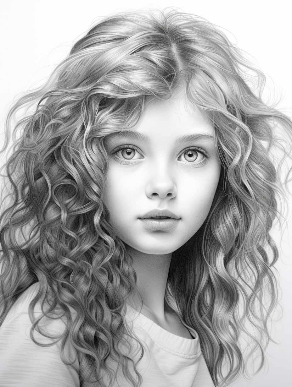 Pencil Portrait Painting