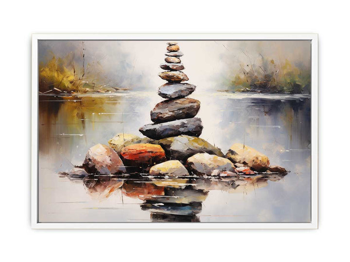 Stacking Stones  Art  Canvas Print