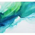 Blue Green Abstract Art 
