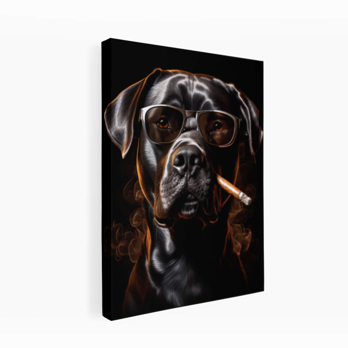 Smoking Dog Art 