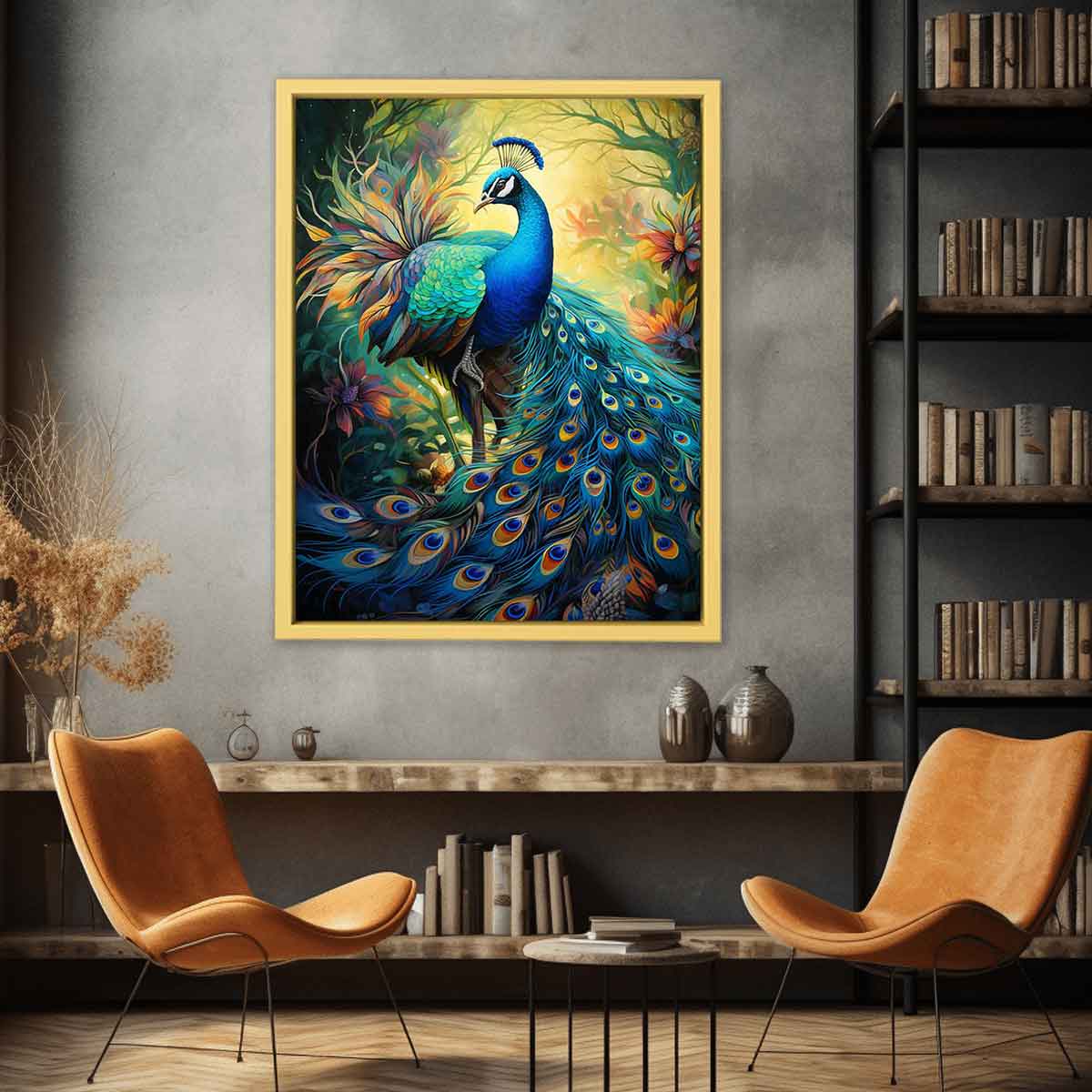 Peacock Art Print 