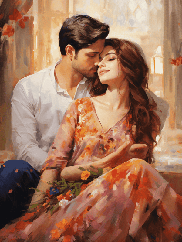 Couple Portrait Painting