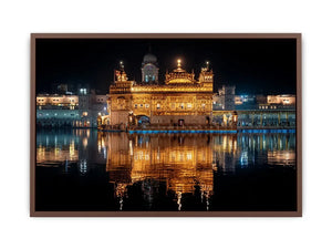 Golden Temple painting Amritsar reflection water Sikh temple spiritual wall art canvas