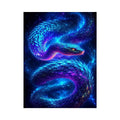 Galaxy serpent canvas art for modern living room decor