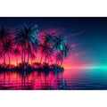 Electric Oasis canvas art for modern luxury decor.