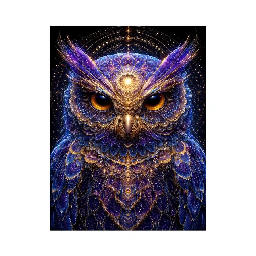 Lunar Wisdom canvas art for modern luxury decor.