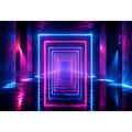 Infinite Neon canvas art for modern luxury decor.