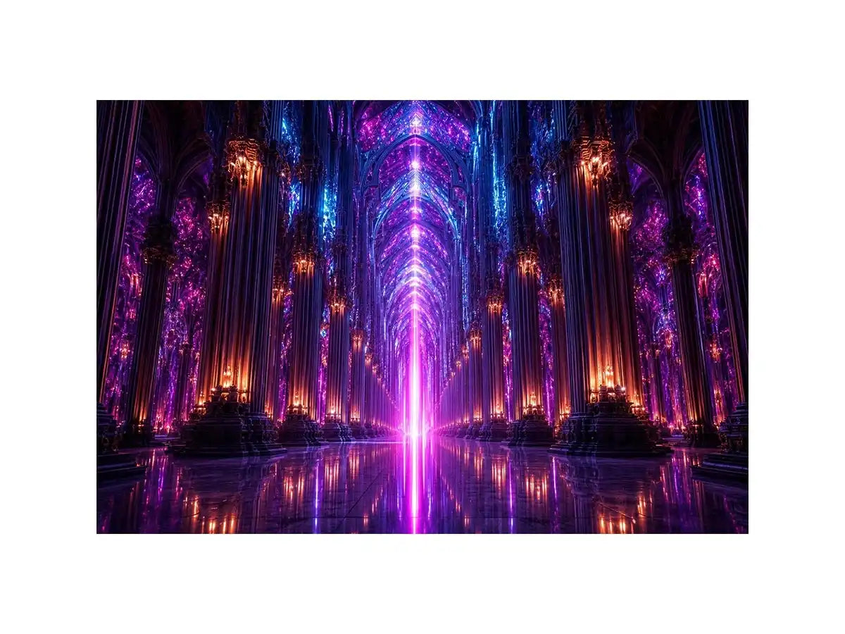 Celestial Cathedral canvas art for modern luxury decor.