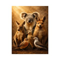 Australian animal canvas art for cozy nursery or kids room decor.