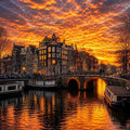 Ember Sky Over Amsterdam