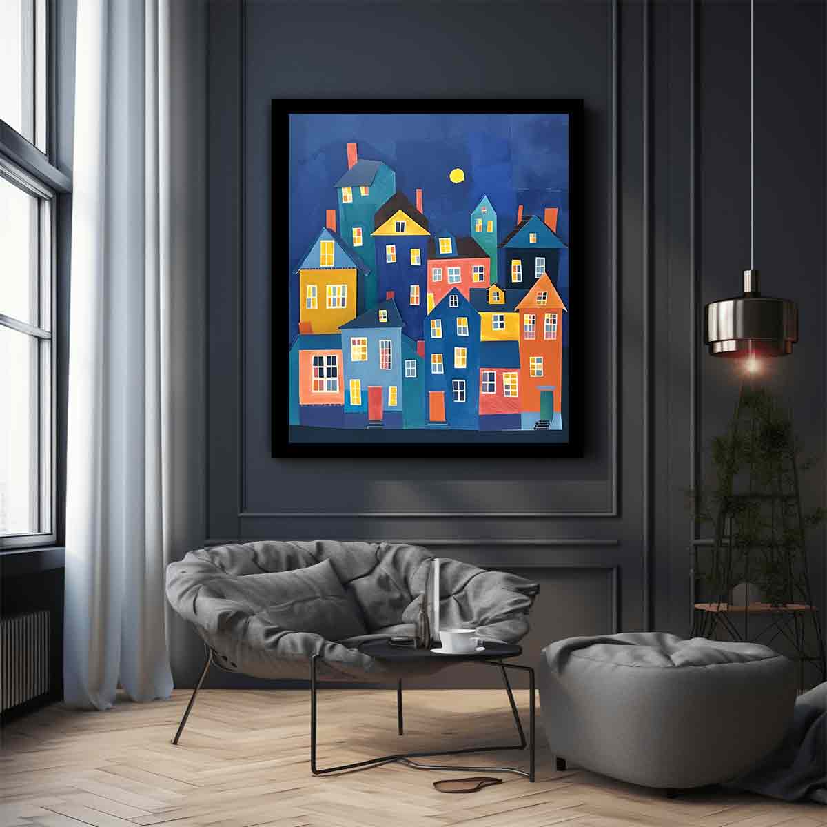 Moonlit Village