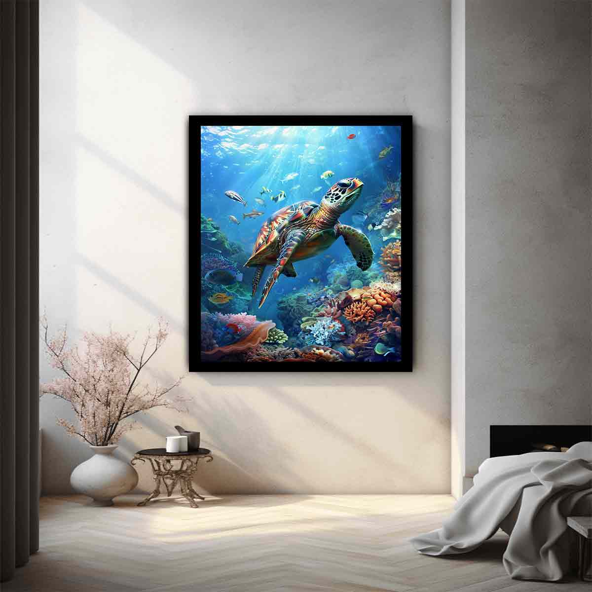 Turtle In Sea 