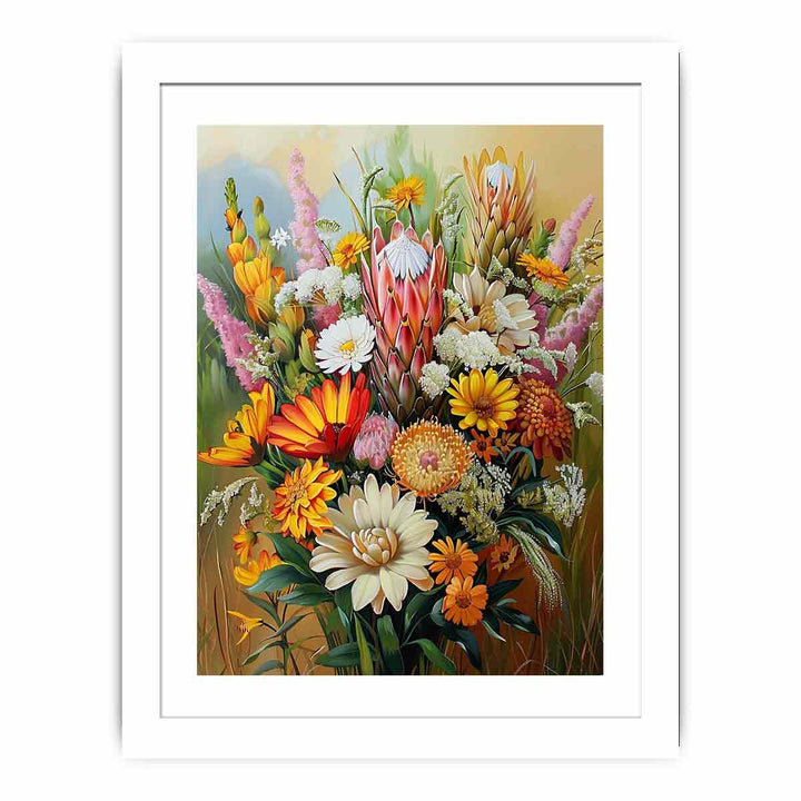 Native Flowers Streched canvas