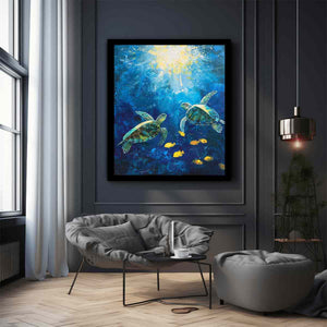 Sunlit Turtle Voyage