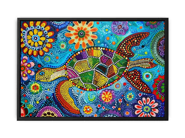 Folk Turtle   Painting