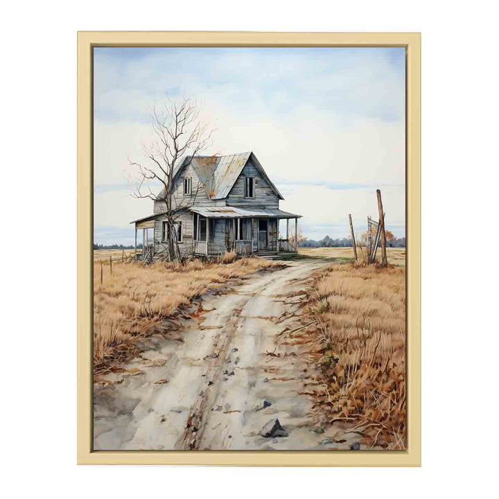 Country House Art Painting framed Print