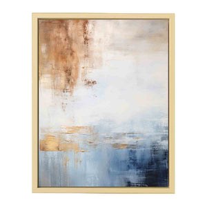 Blue Brown Art framed Print