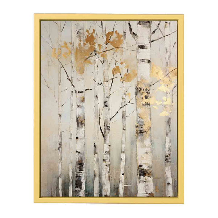 Birch Tree Art print framed Print