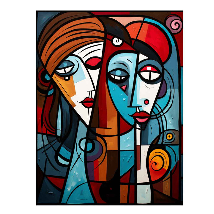 Abstract Lovers Art