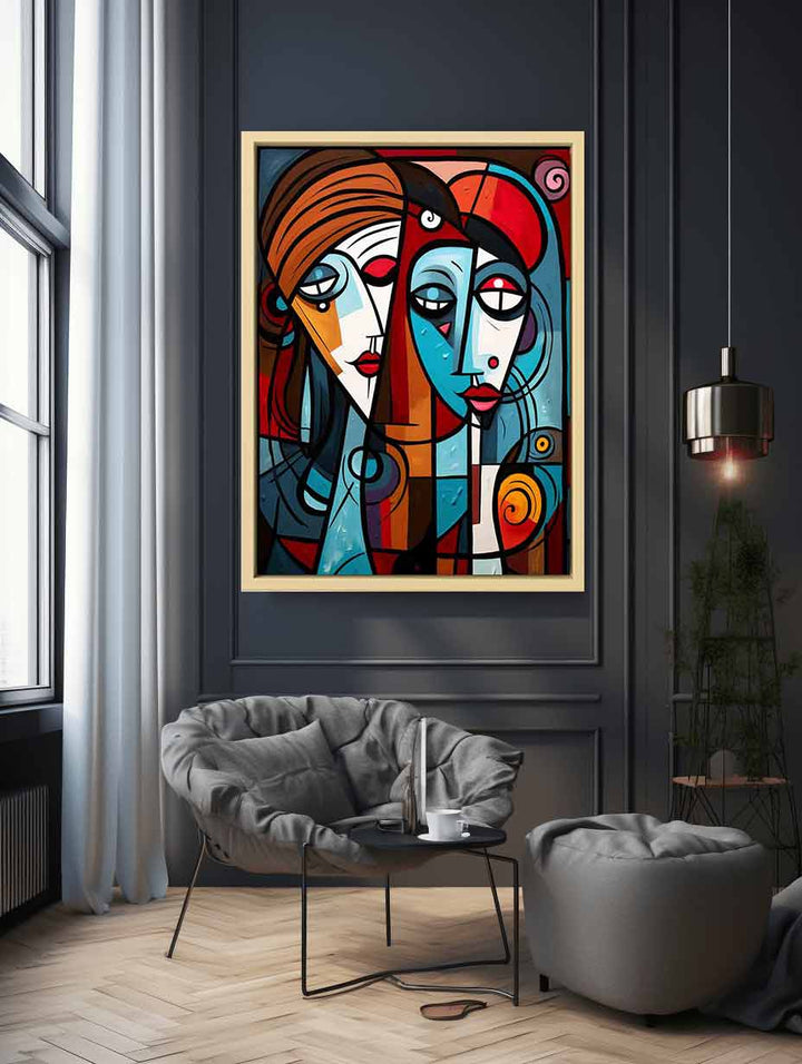 Abstract Lovers Art  Print