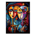 Abstract Lovers Framed Art