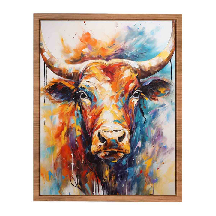 Abstract Bull Painting  