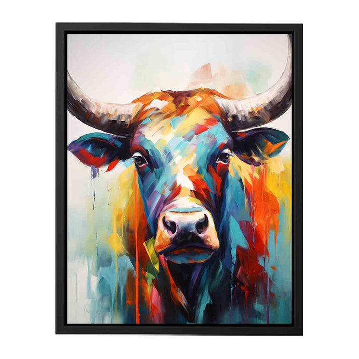 Abstract Bull Artwork  canvas Print