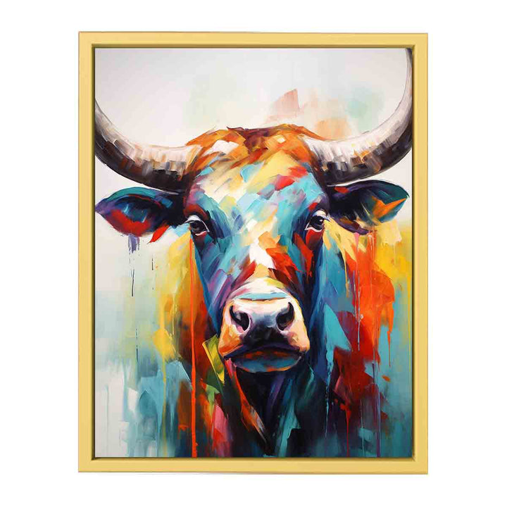 Abstract Bull Artwork framed Print