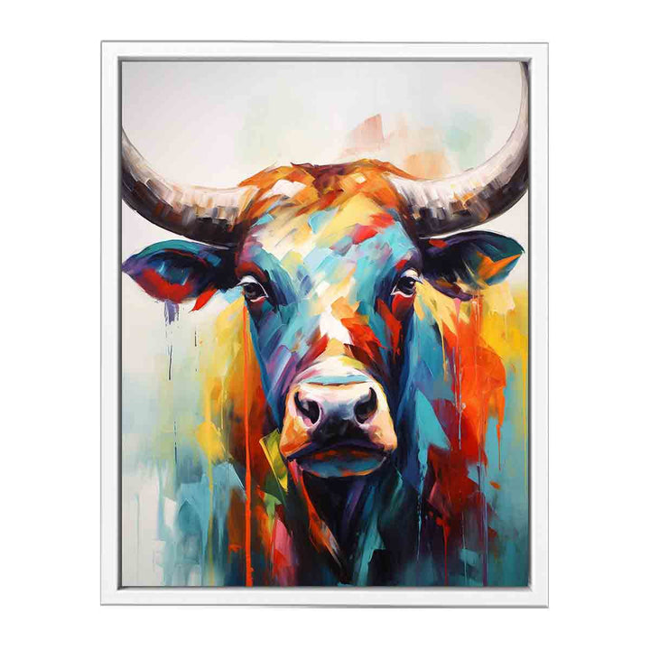 Abstract Bull Artwork  Painting