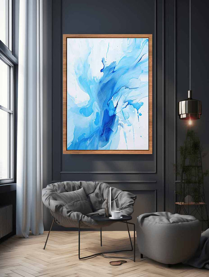 Abstract Blue Artwork Art Print