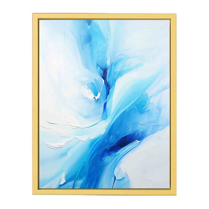 Blue Abstract Art framed Print