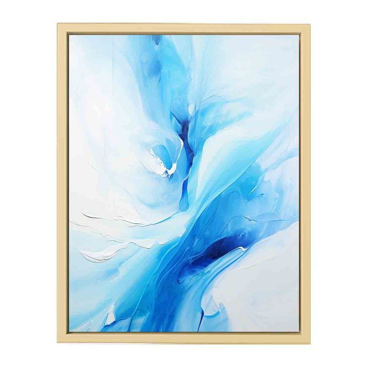 Blue Abstract Art framed Print
