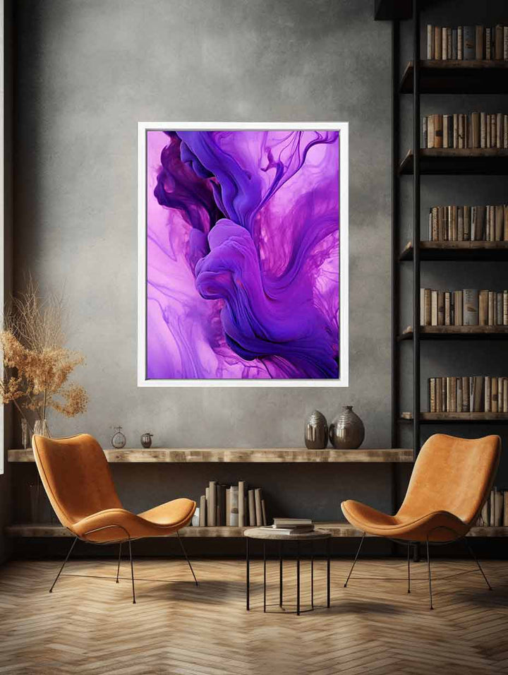 Purple Abstract Artwork Art Print