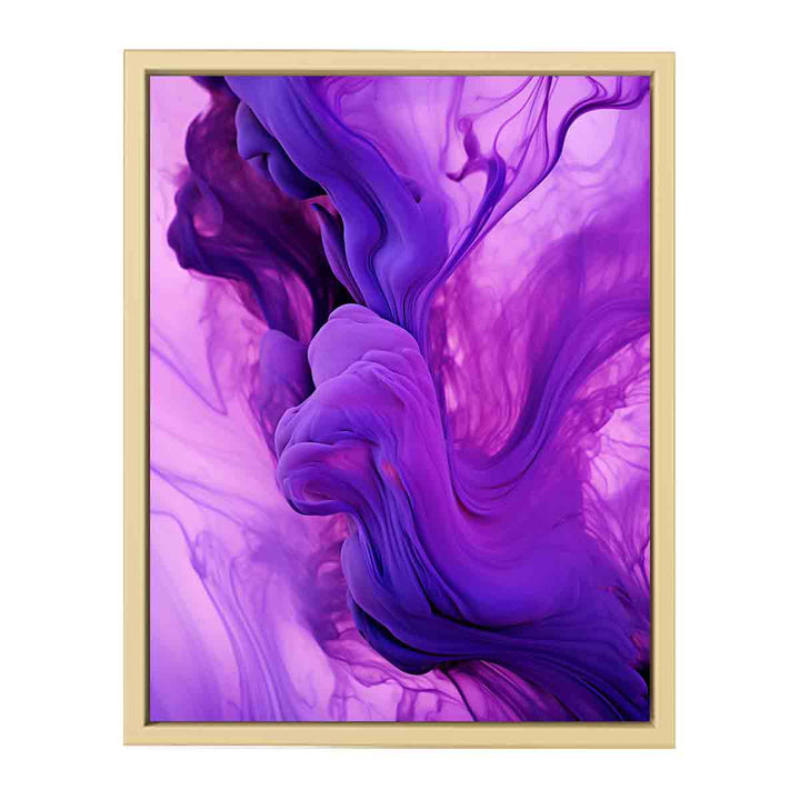 Purple Abstract Artwork framed Print