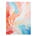 Peach Tide Abstract canvas art for modern room decor.