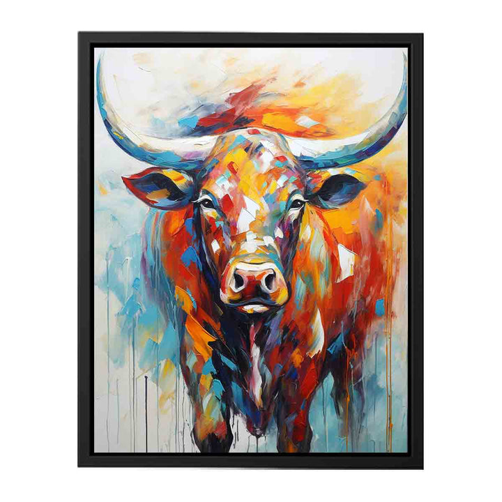 The Bull Painting  canvas Print