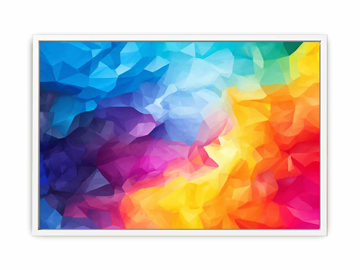 Chromatic Prism Field canvas art for modern room decor.
