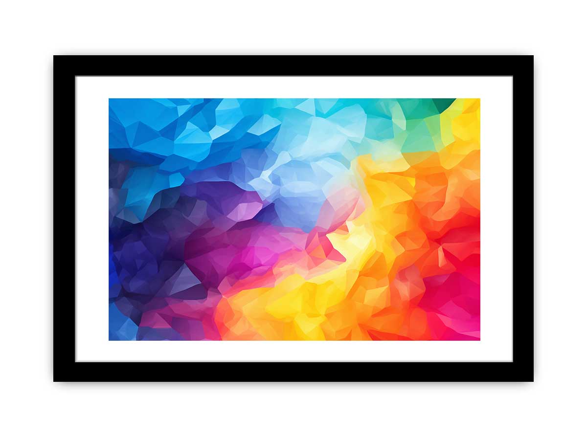 Chromatic Prism Field canvas art for modern room decor.
