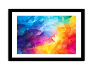 Chromatic Prism Field canvas art for modern room decor.