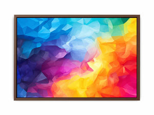 Chromatic Prism Field canvas art for modern room decor.