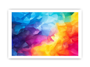 Chromatic Prism Field canvas art for modern room decor.